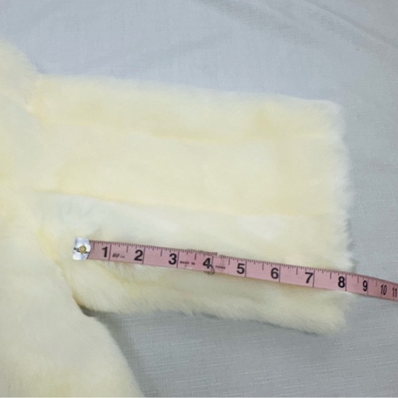Calvin Klein Women's Medium Ivory Faux Fur Cardigan Short Coat - Picture 15 of 15